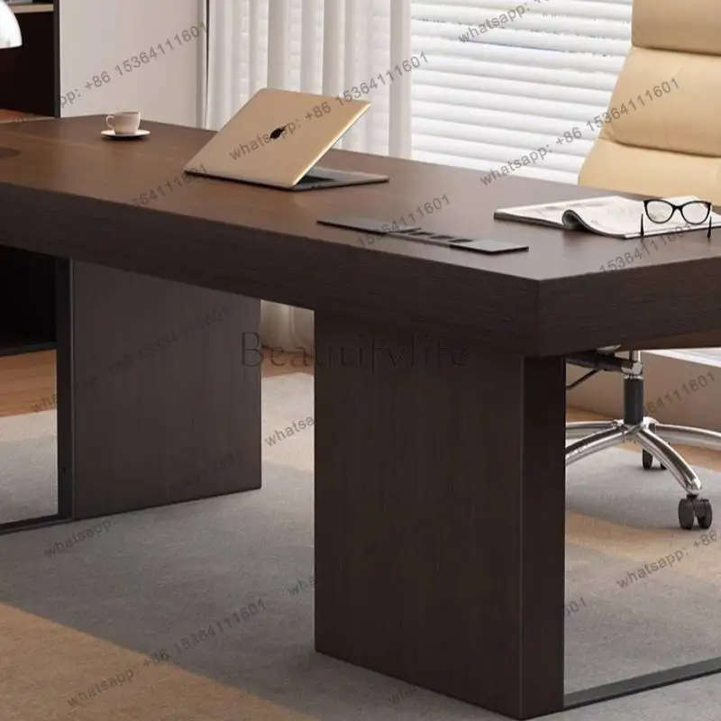 X4 Decoration Storage Office Desks Manager Strong Drawers Cheap Office Desks Modern Luxury Black Scrivania Small Spaces Furnitur