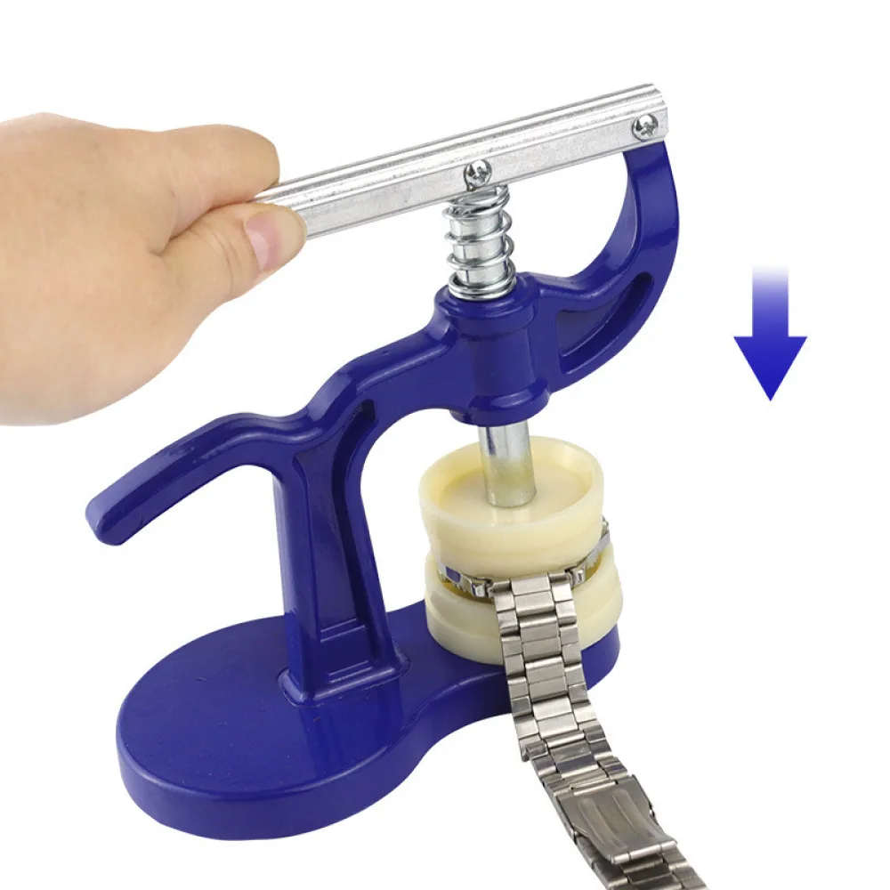 Watch Back Closing Press Tool Desktop Watch Case Closer Machine With Assorted Dies Repair Device For Battery Replacement