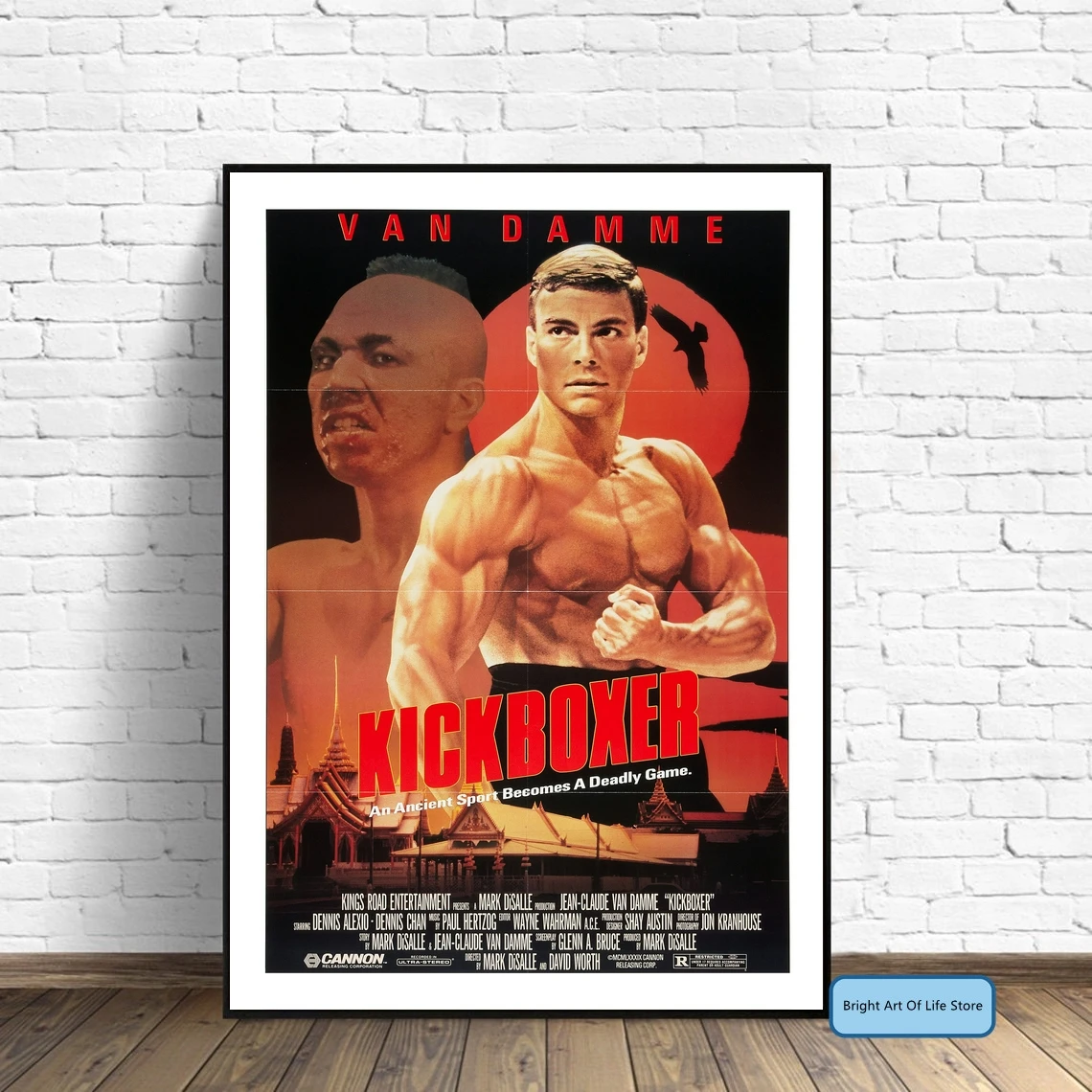 

Kickboxer (1989) Movie Poster Cover Photo Print Canvas Wall Art Home Decor (Unframed)