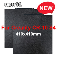 Upgrade 410*410mm Removable Spring Steel PEI Plate Heated Bed Texture Smooth Build Plate for CR-10S4 3D Printer Part Double Side
