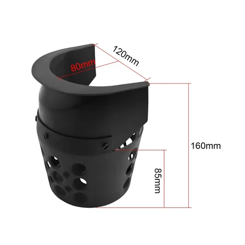 Imagen 2 del producto Bolsillos esquineros para mesa de billar, juego de bolsillos laterales de cola media de plástico de 160x120x50/80mm, piezas de repuesto para bolsa de bolas de billar, 6 uds.