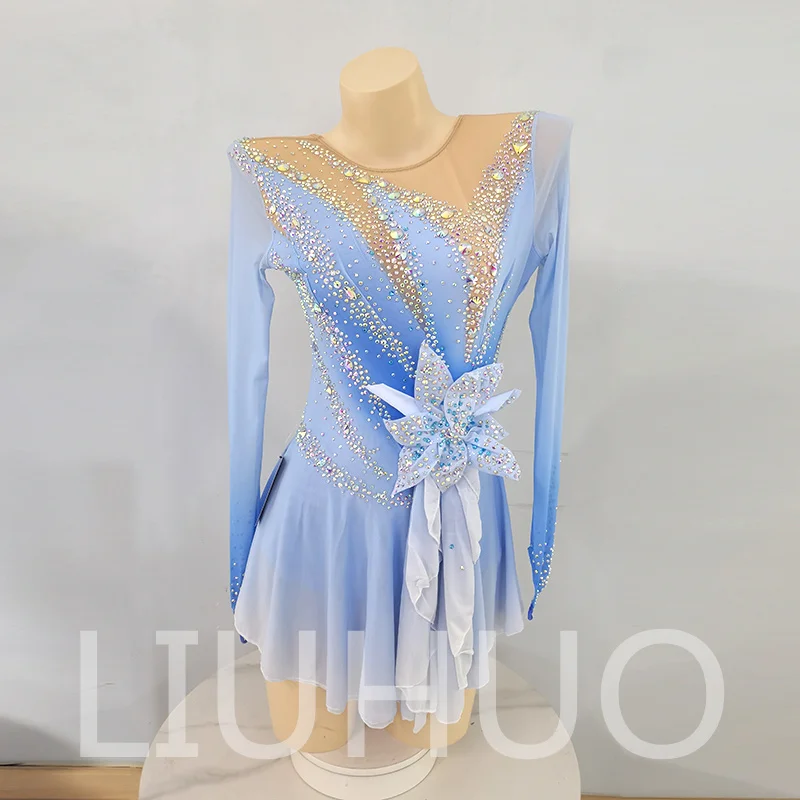 

LIUHUO Ice Figure Skating Dress Girls Women Teens Stretchy Spandex Competition Wholesale