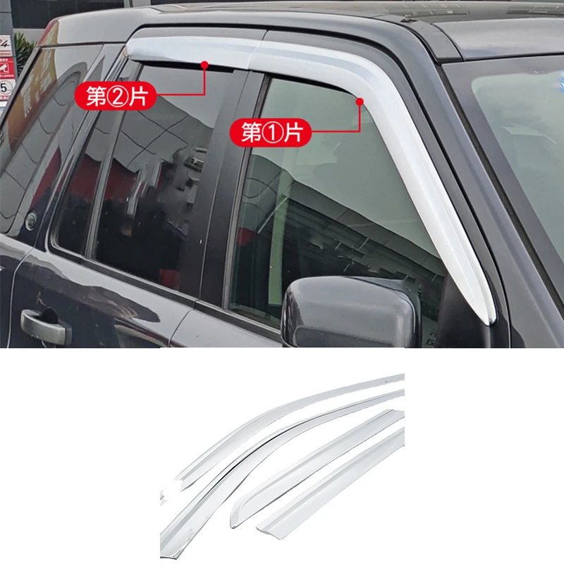 

Car accessories FIT For Land Rover Freelander 2 2007-2015 chrome waterproof Door Window Visor Vent Shades Sun Rain Guard