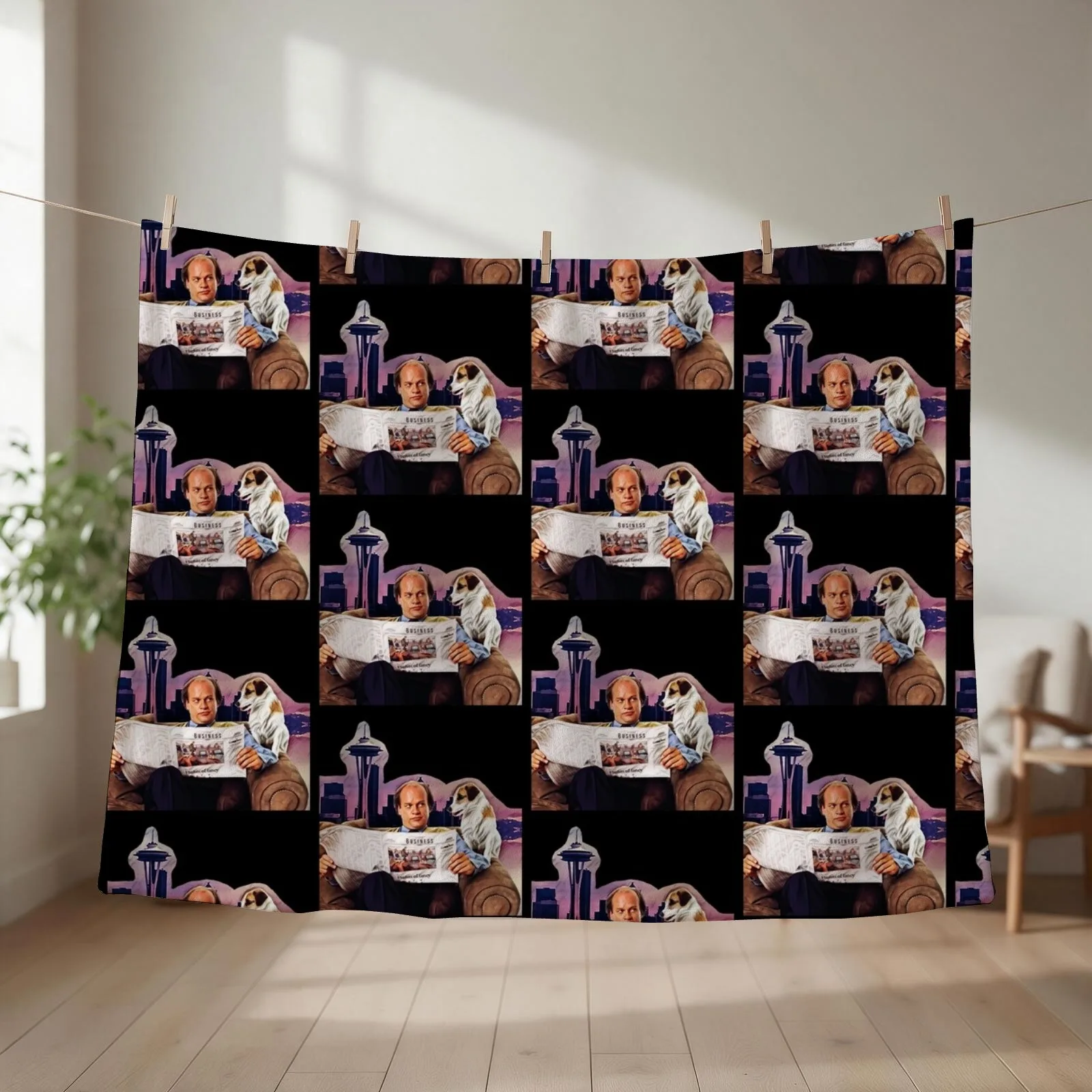 Frasier and Eddie Throw Blanket christmas gifts sofa bed Bed covers christmas decoration Blankets