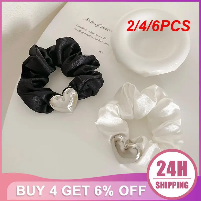 2/4/6PCS Charming Retro Large Intestine Ring Unique Design Feminine Hair Accessories Large Intestine Hair Band Best Seller