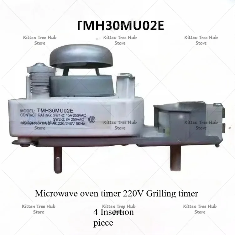TMH30MU02E Microwave Timer & Power Switch Assembly, AC220V Original Spare Part With Grill Function