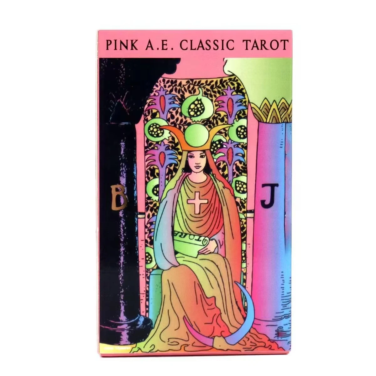 Baraja De Tarot Y Oráculo De 78 Cartas, Diseño Rosa Clásico, Con Estuche Portátil Para Viajes, Ideal Para Meditación, Guía Espiritual Y Lecturas De Fortuna