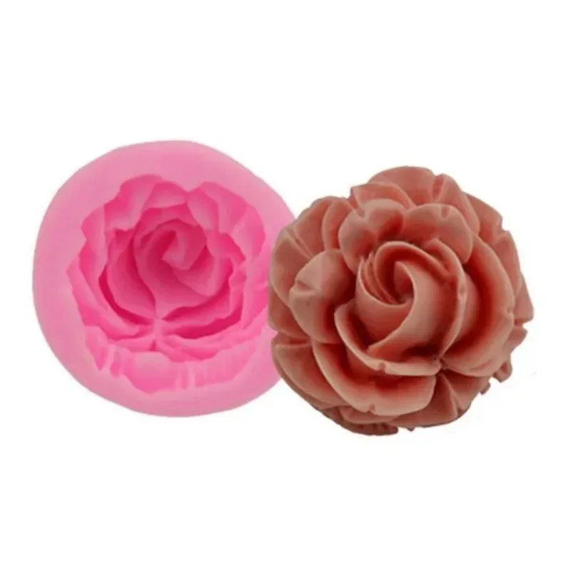 1Pc 3D Bloom Flower Silicone Cake Fondant Mold Cupcake Jelly Candy Chocolate Decoration Baking Tool Moulds
