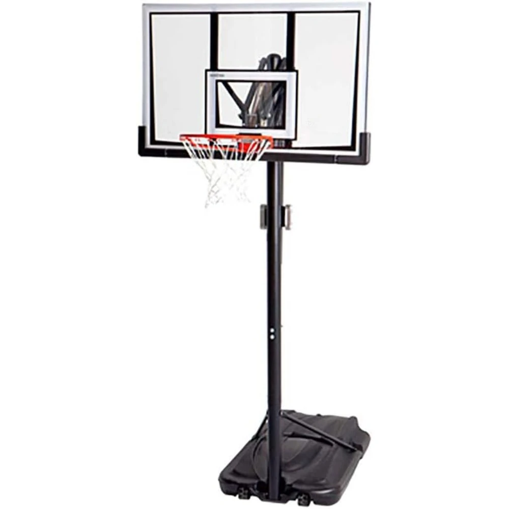 Basketball Stand Portable Basketball System 52 Inch Shatterproof Backboard Sports and Entertainment Black