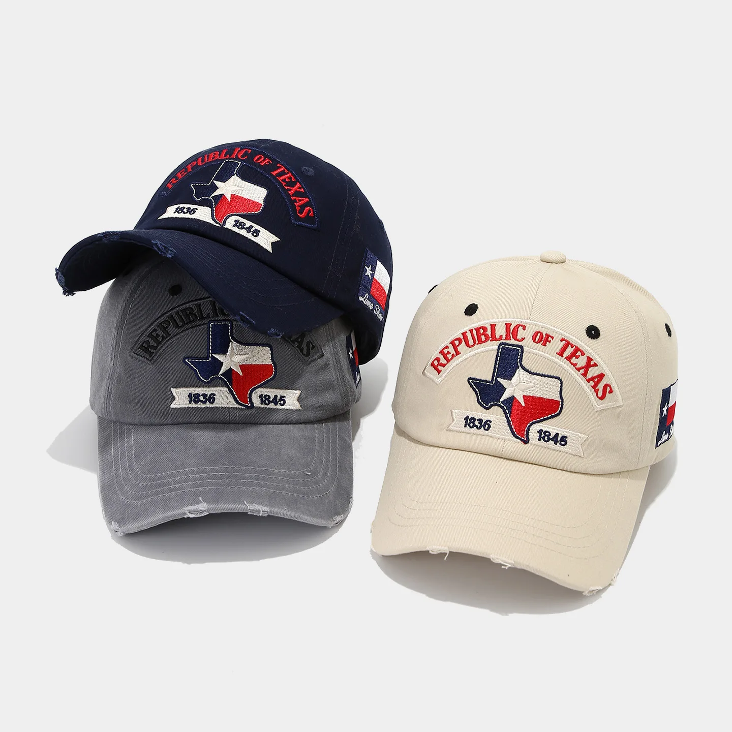 The United States 250th Independence Day Baseball Hat Vintage Color-blocked Washed Duckbill Cap Hip Hop Streetwear Cap