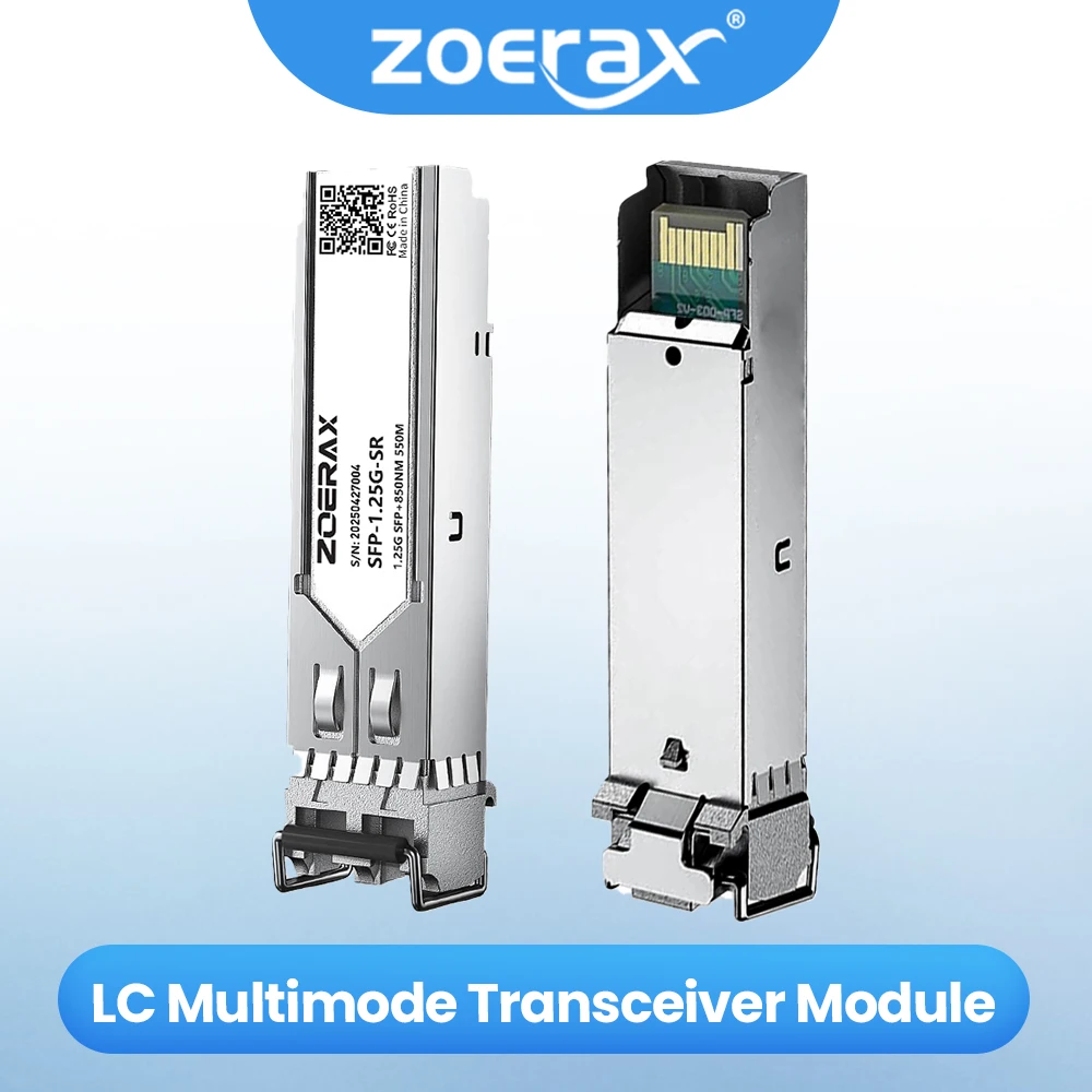 ZOERAX 10/1.25G SFP + وحدة إرسال واستقبال مزدوجة الألياف LC متعددة الأوضاع 850nm 300/500m DDM لـ Cisco/TP-Link/العلامة التجارية الأخرى #1