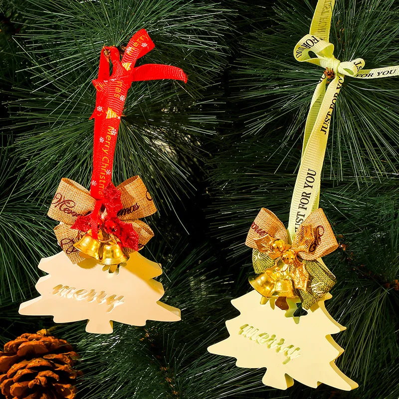 HUIBAOGE Christmas tree scented plaster hanging ornament gift set for car and wardrobe, fragrance pendant for bedroom and car