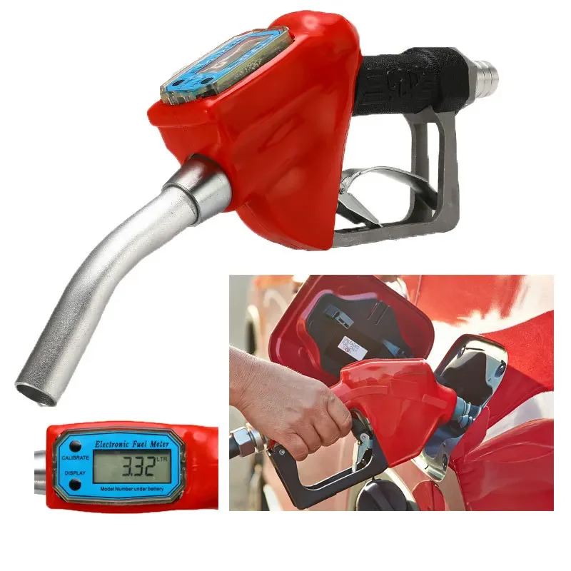 NEW Manual Digital Oil Diesels Kerosene Gasolines Nozzles Guns Heavy Duty Diesels Nozzle Guns Fuelings Nozzle Flows Meter