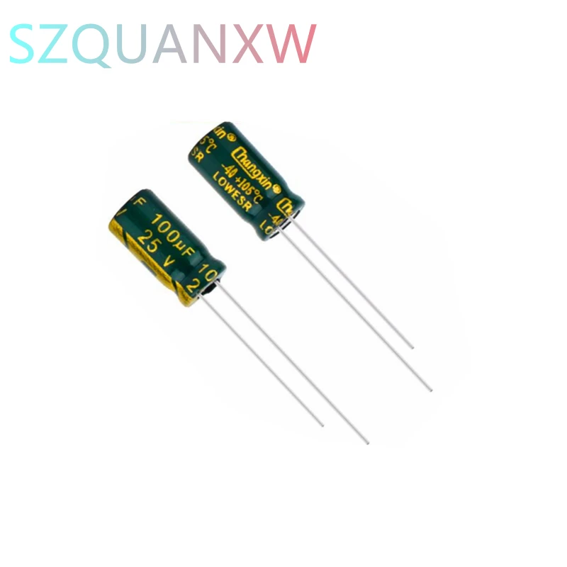 

20PCS 25V100UF 6x12mm 6*12mmhigh frequency low resistance power motherboard long life electrolytic capacitors