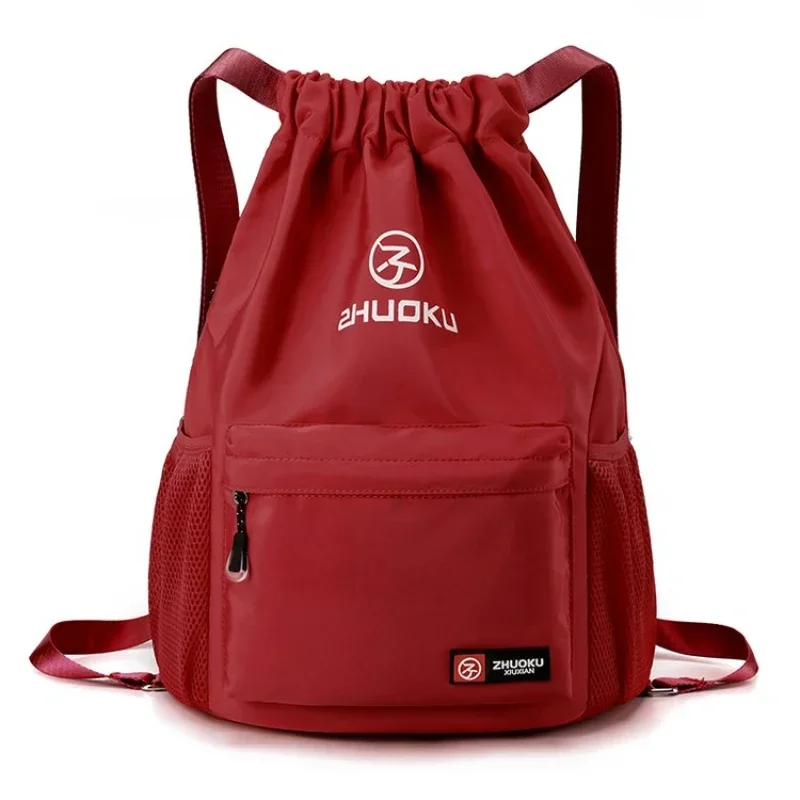 Mochila con cordón para mujer, bolso deportivo de gran capacidad, para la escuela y el ocio, novedad de 2024