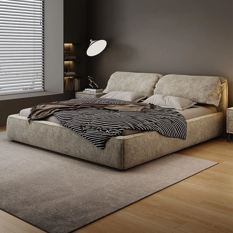 

Unique Upholstered Beds Frame King Modern Fancy Beds Luxury Multifunctional Cama De Lujo Para Dormitorio House Accessories