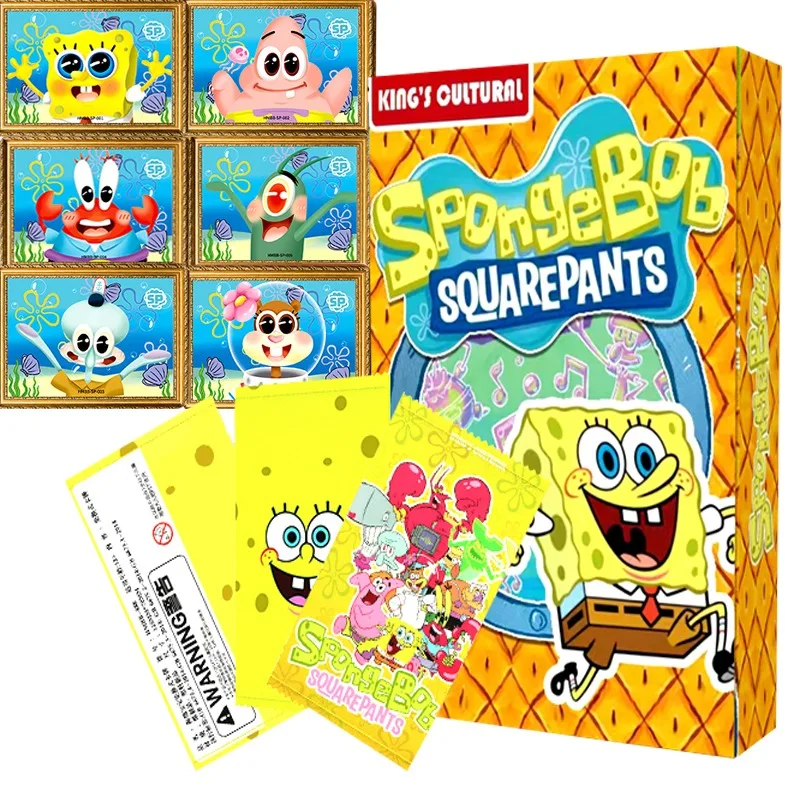 

SpongeBob SquarePants Card Bob Patrick Star Squidward Cute Funny Beach Rare Hot Selling Items Collection Card Gifts For Children