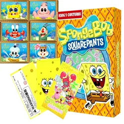 Tarjeta de Bob Esponja SquarePants para niños, Bob, Patricio, estrella, Squidward, Playa divertida, artículos raros, gran venta, tarjeta de colección, regalos para niños