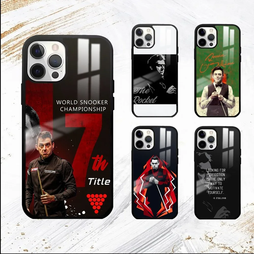 The Rocket R-Ronnie OSullivan Snooker Phone Case For iPhone 16 15 14 13 12 11 Pro Max Plus Mini PC Fashion mirror phone case