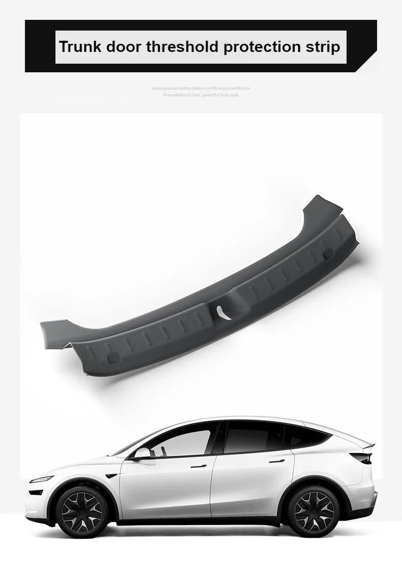 Für 2025 2026 Tesla Model YL 6-Sitzer Kofferraum-Schutzleisten Kratzfeste Heckklappen-Zierleisten Innenraum-Autozubehör – Detail 11
