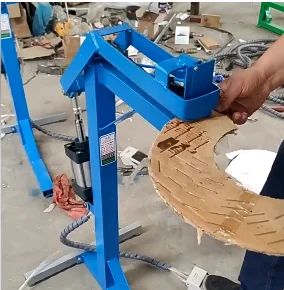 Vertical Pneumatic Foot Operated Carton Side Stapling Machine Air Powered Box Side Sealing Stapler for Buckle Carton Packaging