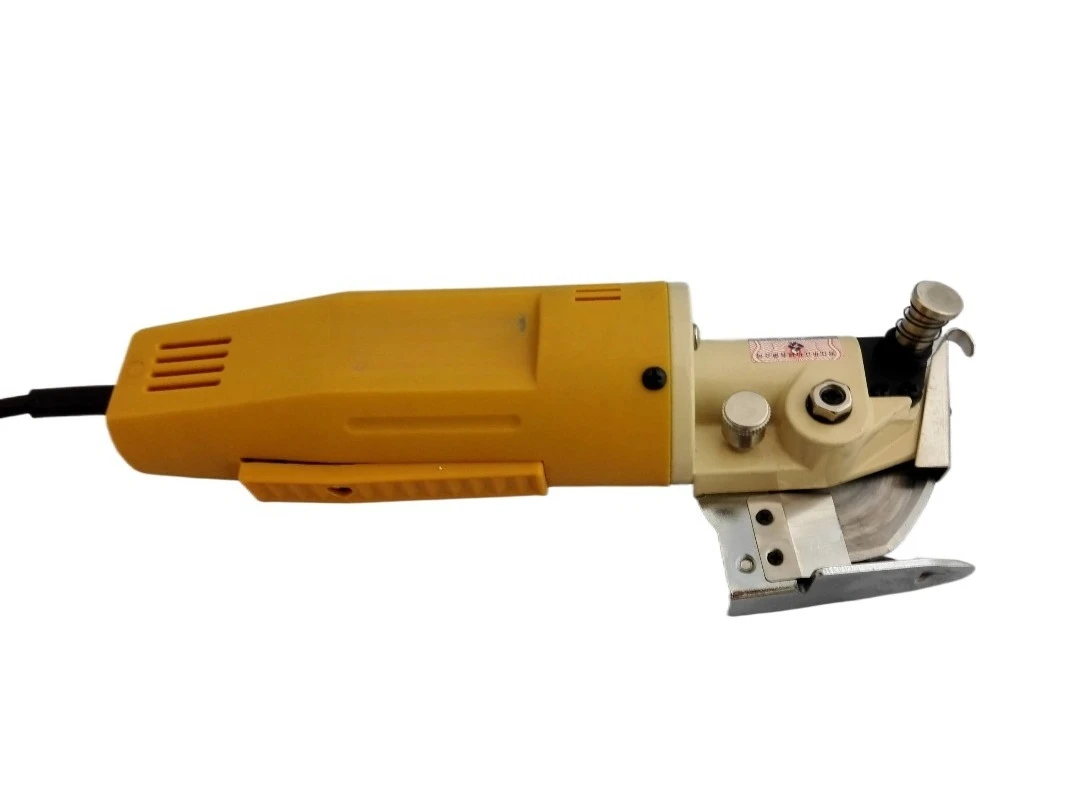 Factory direct  Electric Cloth Cutter Fabric Round Knife Cutting Machine  Blade Diameter 70mm , Carpet floor mat leather cutting
