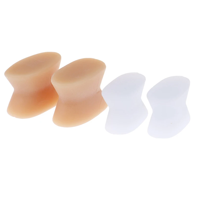 2Pcs Gel Toe Separator Hallux Valgus Bunion Corrector Straightener Soft Silicone Toe Protector Spacer Foot Care Tool