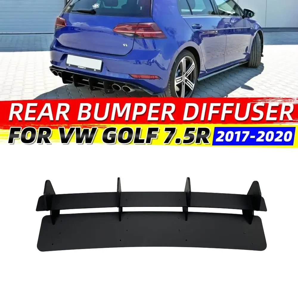 Car Rear Bumper Diffuser Spoiler Lip Rear Bumper Protector Rear Side Splitters Lip For Volkswagen Golf MK7 MK7.5 GTI/ R