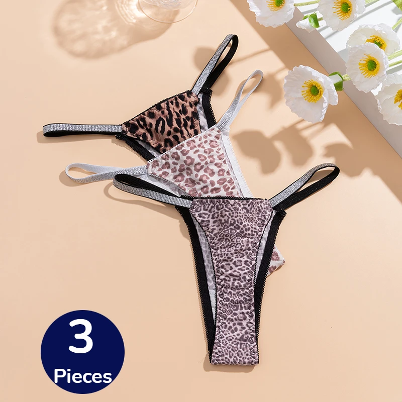 WarmSteps 3 Teile/satz Damen Höschen Nahtlose Tangas Leopard Unterwäsche Sexy Dessous Band Bikini Höschen für Weibliche G-string Hot