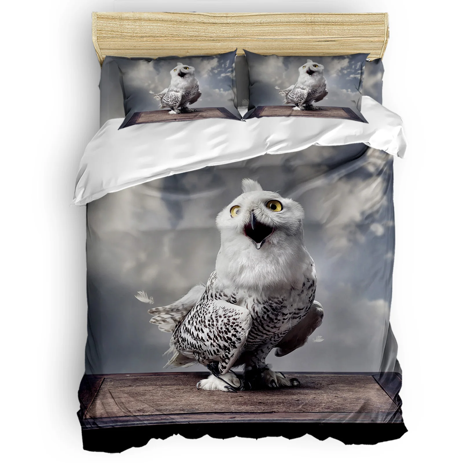 Owl Magic Books Retro Comfortable Household Goods Bedroom Bed Luxury Duvet Cover 2/3/4 Pieces