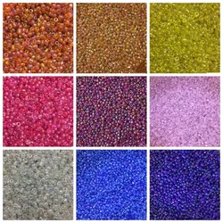 50g Small Transparent Glass Mosaic Tiles Glass Gems Drops Nuggets Glass Beads 4mm DIY Craft Clear Round Mosaic Making Beads