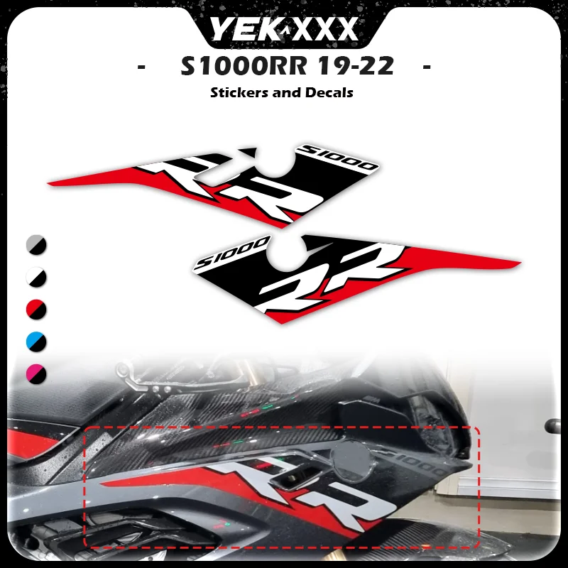 Metal Color Fairing Decals For BMW S1000RR 2019-2022 Left Right Shell Stickers S 1000 RR