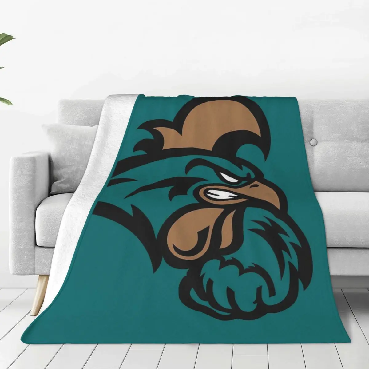 The Coastal Carolina Chanticleers Blankets Flannel Lightweight Sofa Throw Blankets For Couch Bedding Travel Throws Bedspread