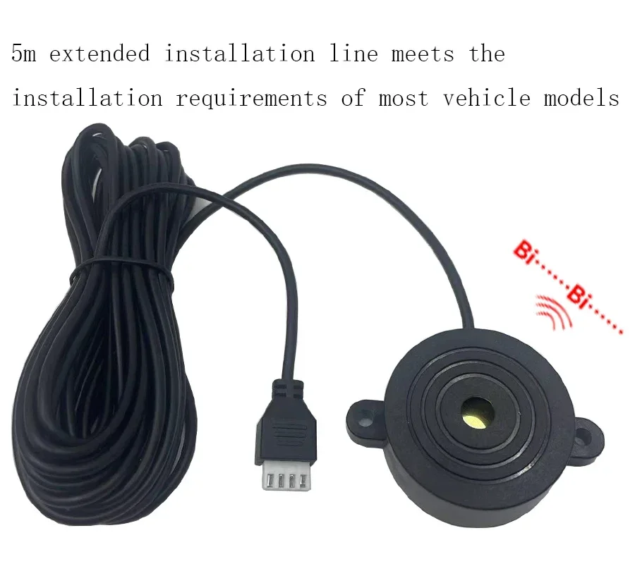 مجموعة مواقف السيارات العالمية ذات 4 أجهزة الاستشعار من Bileeko: رادار احتياطي عكسي مع مؤشر تنبيه صوت الجرس #5