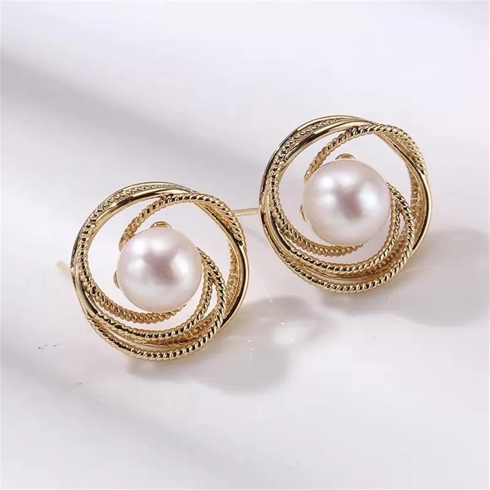 

14K Gold Plated Brass Round Earring Hooks,Pearl Accessories For Earrings,Shvenzy Earwires Fasteners,DIY Earring Findings
