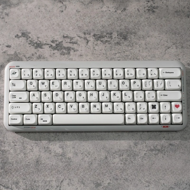 

Sample White Keycaps Set Similar MOA Customized PBT Sublimation Mechanical Keyboard Switch Key Caps for Game Accessories Gift