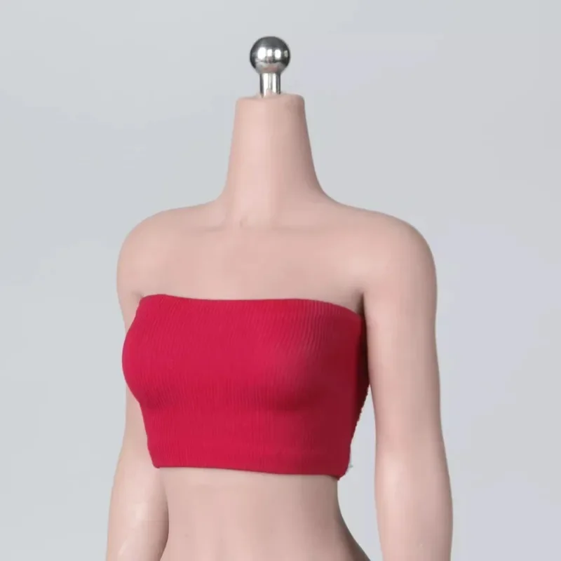 1/6 Scale Female Soldier T-shirt Tube Top Breast Wrap Top Clothes Fit 12'' Action Figure Body Dolls Props