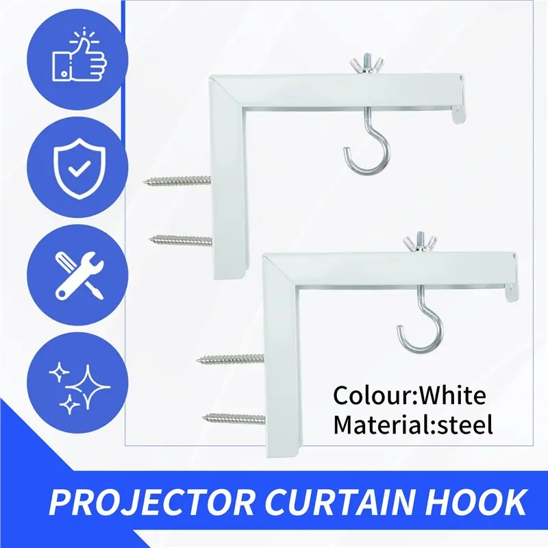 2Piece Projector Curtain Hanger Adjustable Extension Mount Stand Mounting Hanger Holder Best-Selling