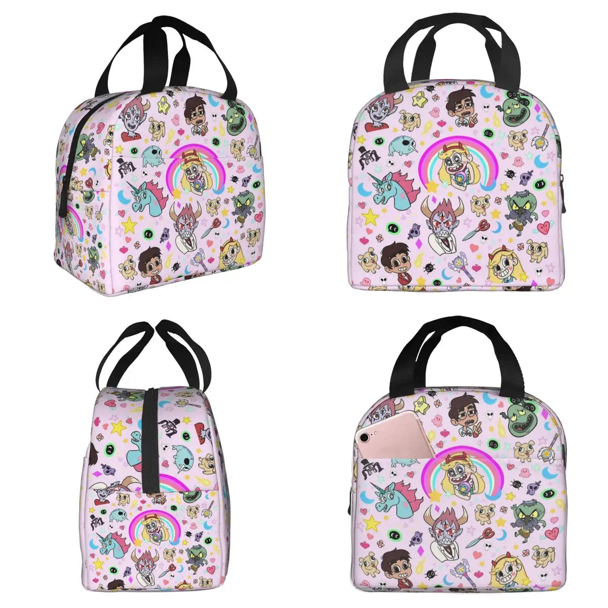 Star VS The Forces Of Evil Insulated Lunch Bag for Women Office Cooler Thermal Food Box Tote Portable Lunch Boxes Container