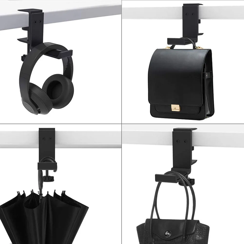 Universal Aluminum Alloy Headset Holder Adjustable Foldable Headphone Hanger Metal Earphone Bracket Rack