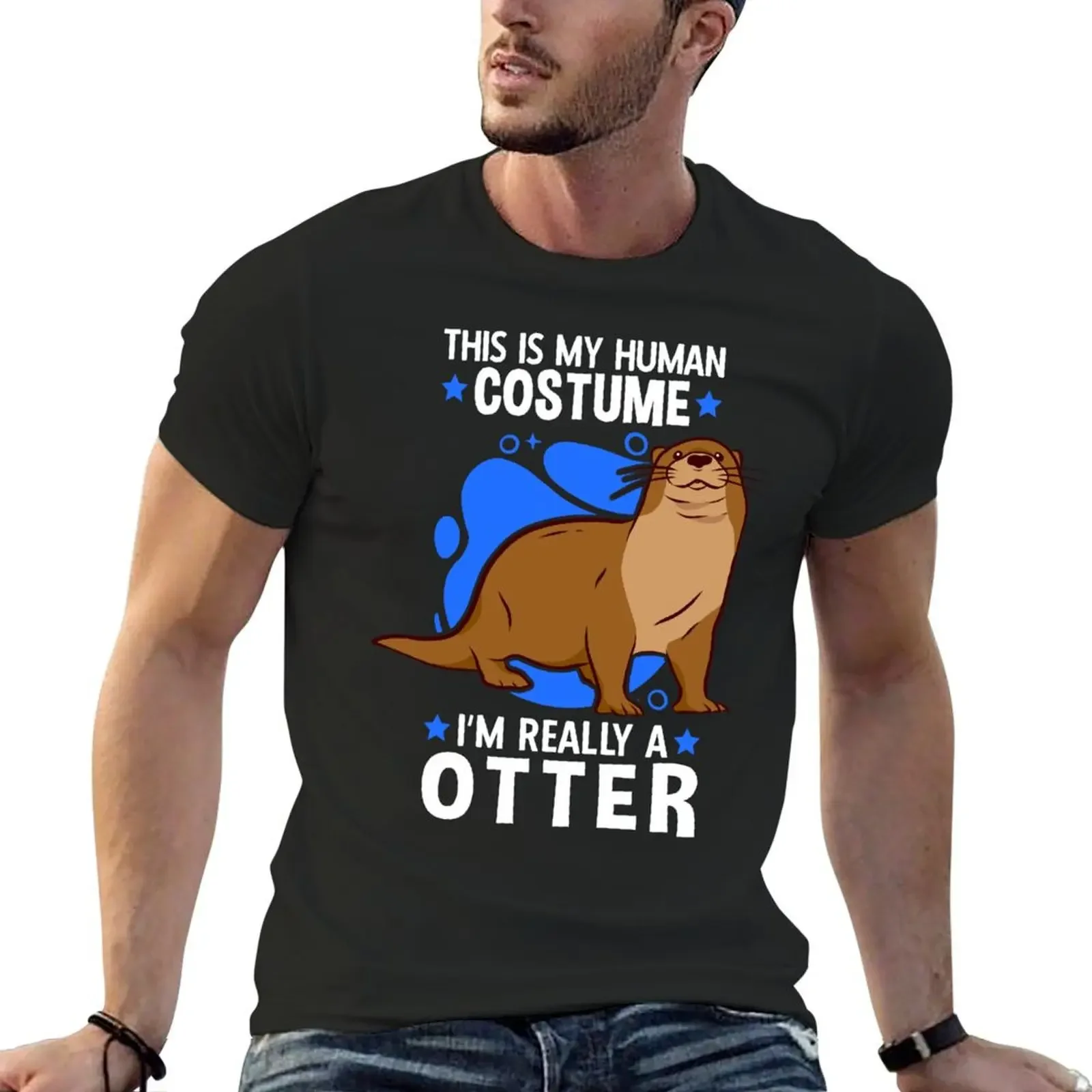 This is my otter costume otter sea otter T-Shirt aesthetic clothes heavyweights vintage clothes for a boy shirts graphic tee men