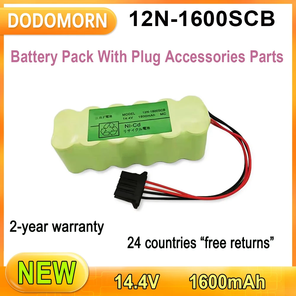 New 12N-1600SCB High Quality Battery Pack With Plug Accessories Parts 14.4V 1600mAh