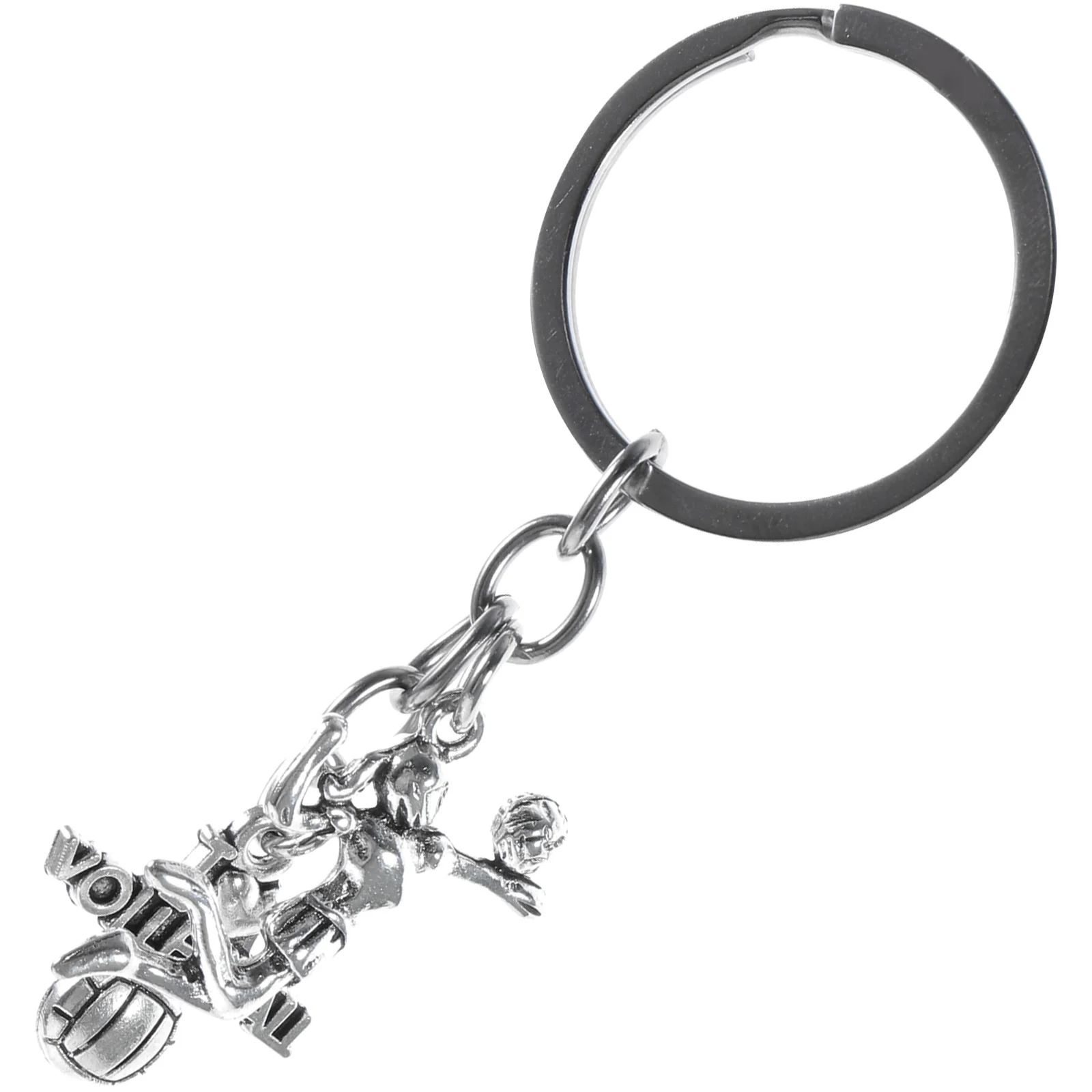 Volleyball Keychain Pendant Adorable Woman Bag Charm Hanging Zinc Alloy Shaped Charming