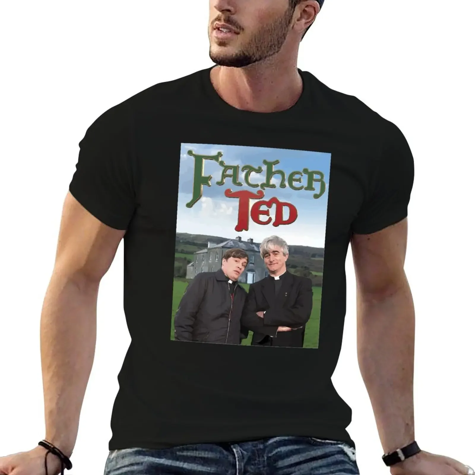 

Father Dougal & Ted T-Shirt man clothes graphics plus sizes custom t shirt plain t shirts men