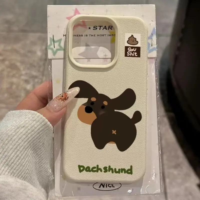 SEIRASSIM cute cartoon puppy dog phone case for iphone 16 pro max 15 14 plus 13 11 12 silicone back cover for iphone xs max xr x