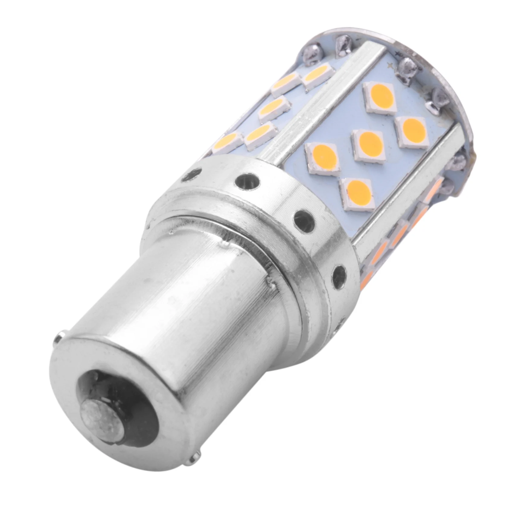 1156 Ba15S P21W Żarówka Led 3030 35Smd Canbus Lampa Led do kierunkowskazów samochodowych Bursztynowe oświetlenie 12 V 24 V