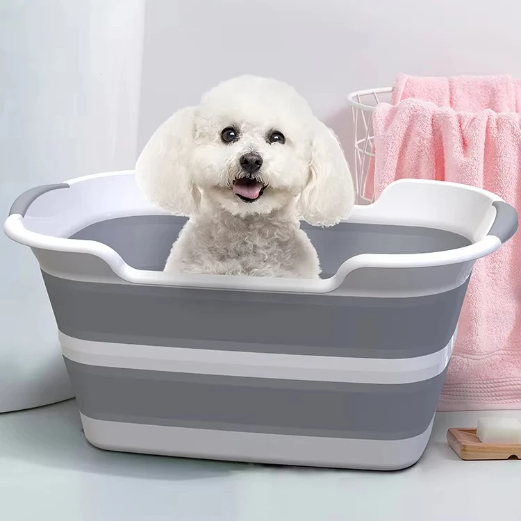 

Large Capacity Multi-Purpose Folding Laundry Basin Eco-Friendly Foldable Pet Bathtub for Dogs and Children's Bathing