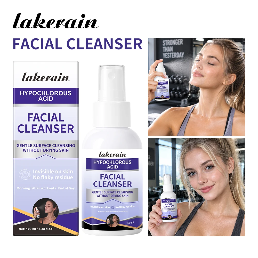 Hypochlorous Acid Facial Cleanser Spray Gentle Purify No Tight Feel Hydrating Refreshing Mists Day to Night Non Drying Face Care