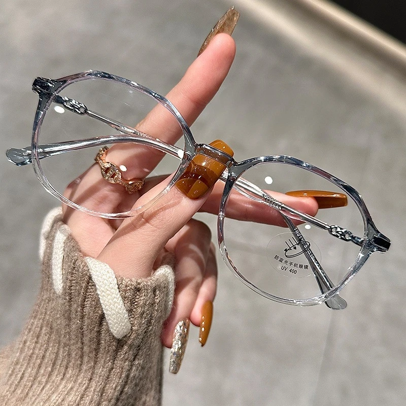 CLLOIO Sweet Student Polygon TR90 Myopia Glasses Women's Prescription Reading Progressive Eyeglasses Optical Lenses With Recipe - Image 5