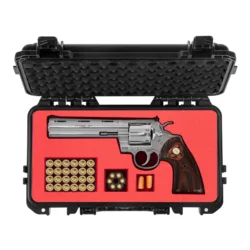 Outdoor Tactics Hardshell Revolver Storage Case - Do-It-Yourself Lined with Drop And Shock Resistant Foam TSA Approved Storage